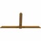 Ekena Millwork Eugene Rough Sawn Timber Gable Bracket, Western Red Cedar, 96"W x 48"H x 2"D x 6"F, 12/12 Pitch GBW096X48X0206EUG00RWR - alternate 3